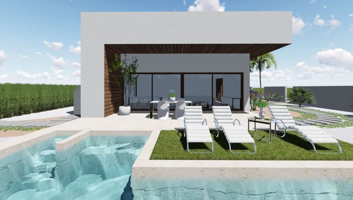 Des villas nouvelles à La Marina avec piscine