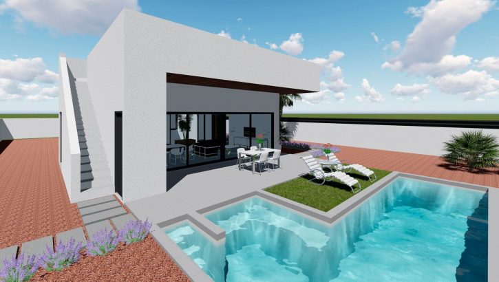 Des villas nouvelles à La Marina avec piscine