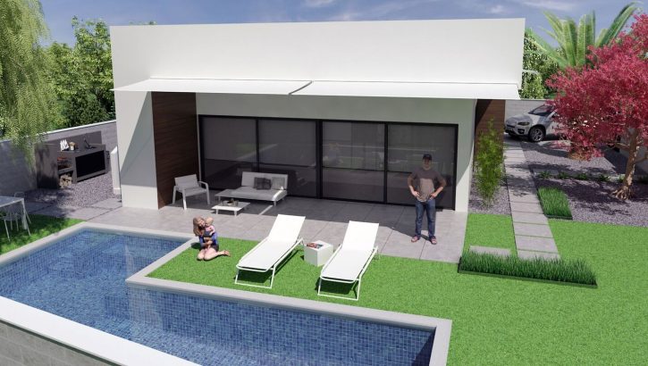 Des villas nouvelles à La Marina avec piscine