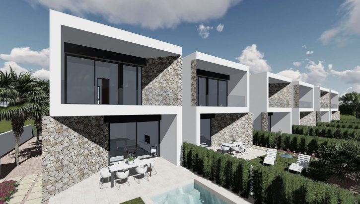 Villas nuevas con piscina en Benijofar