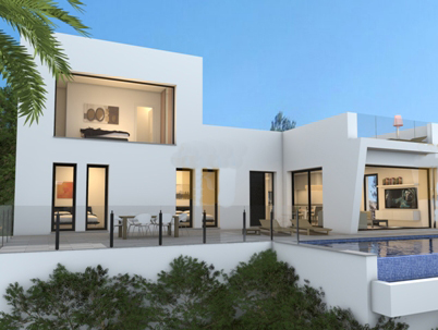 Moderne Neubauvillen mit Pool in Orba, Denia