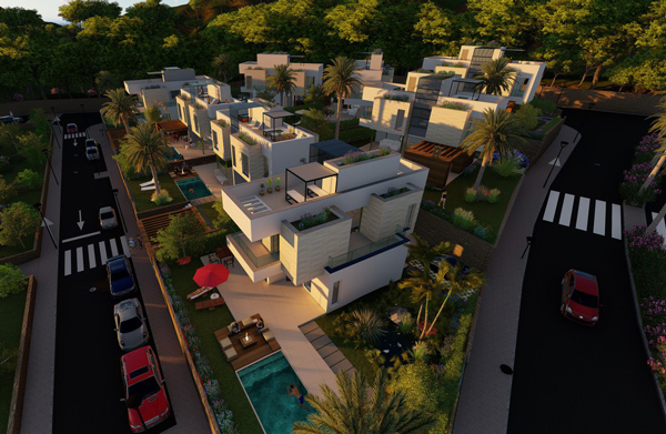 Belles villas avec vues et piscine à Polop