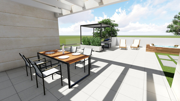 Villas modernas con vistas y piscina en Polop