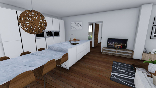 Villas modernas con vistas y piscina en Polop