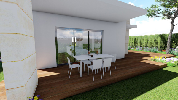 Villas modernas con vistas y piscina en Polop