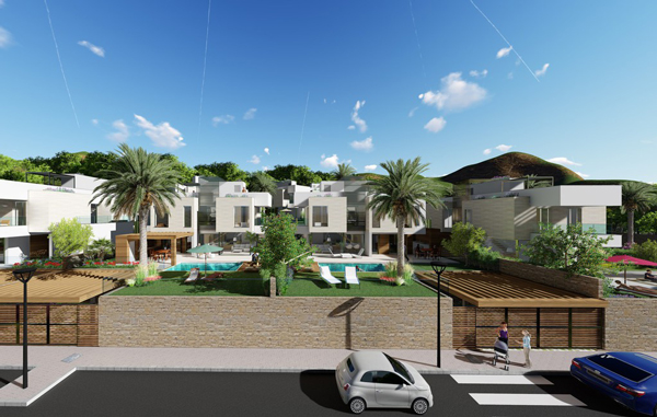 Belles villas avec vues et piscine à Polop