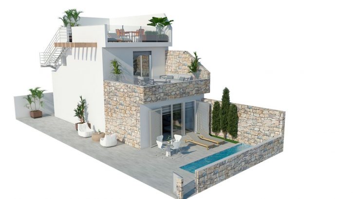 Villas avec propre piscine à Los Alcazares