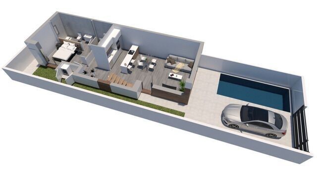 New villas with pool in Daya Vieja