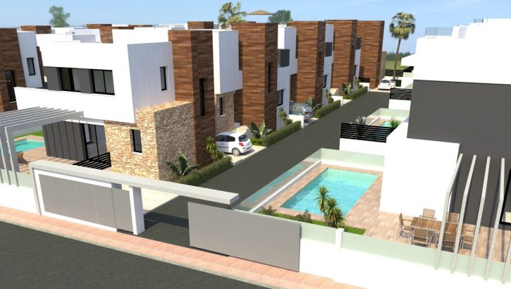 Modern villas in Lomas de Cabo Roig