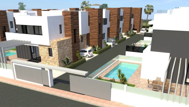 Villas modernas en Lomas de Cabo Roig