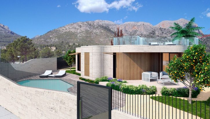 Villas con diseno creativo en Polop