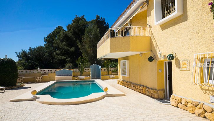 Villa avec piscine et vue sur mer à Alfaz del Pi Costa Blanca