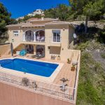 Villa mediterranea con vistas al mar en Moraira