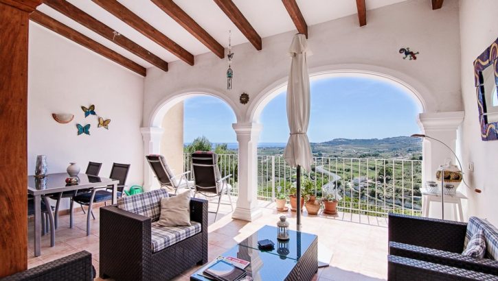 Villa mediterranee avec vue sur la mer à Moraira