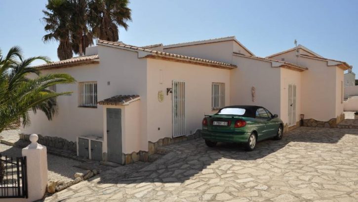 Chalet con vistas al mar en Moraira