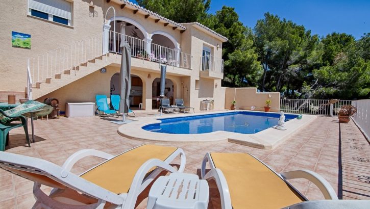 Mediterrane Villa mit Meerblick in Moraira