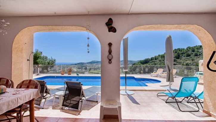 Mediterrane Villa mit Meerblick in Moraira