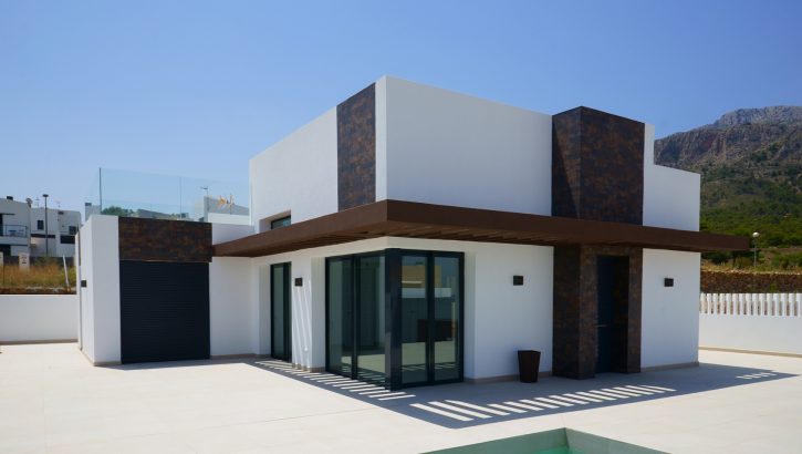 High quality new villas with views in Polop Costa Blanca