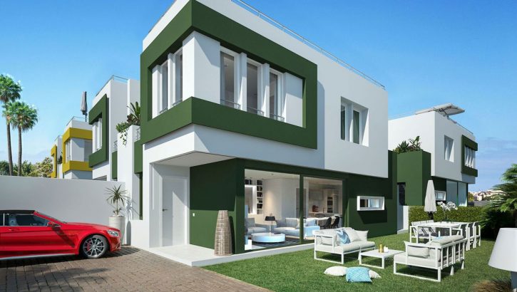 New semi-detached houses in Denia with view