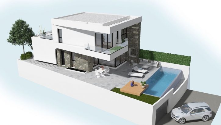 New built villas with view in Rojales Costa Blanca