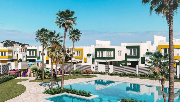 New semi-detached houses in Denia with view