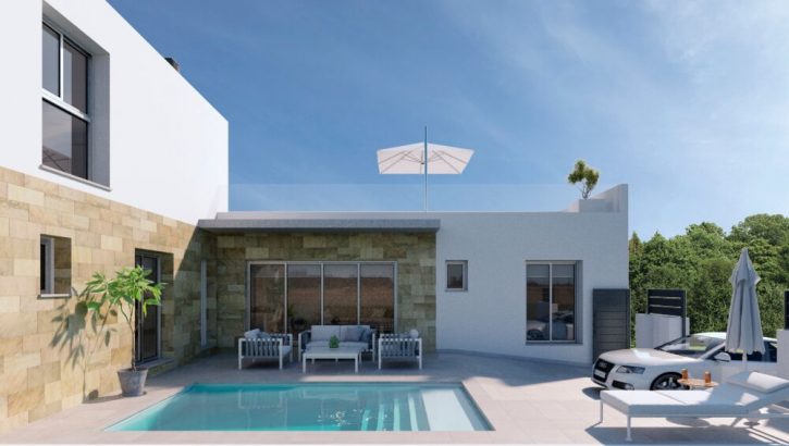 New terraced houses with pool Daya Vieja