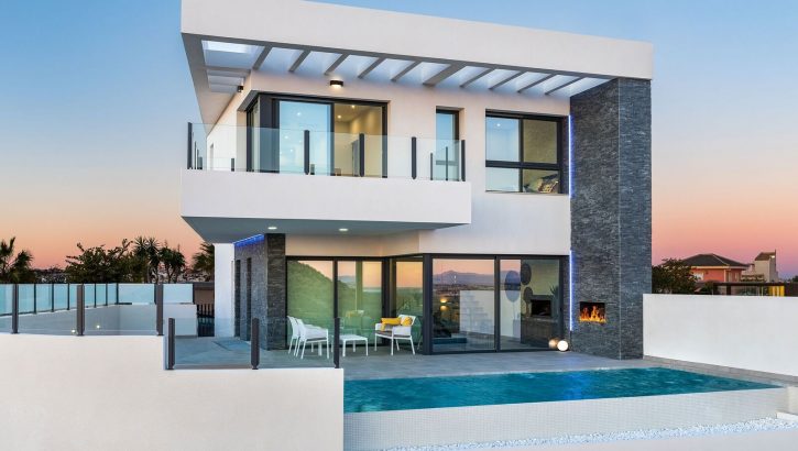 Chalets nueva construcción con vistas Rojales Costa Blanca