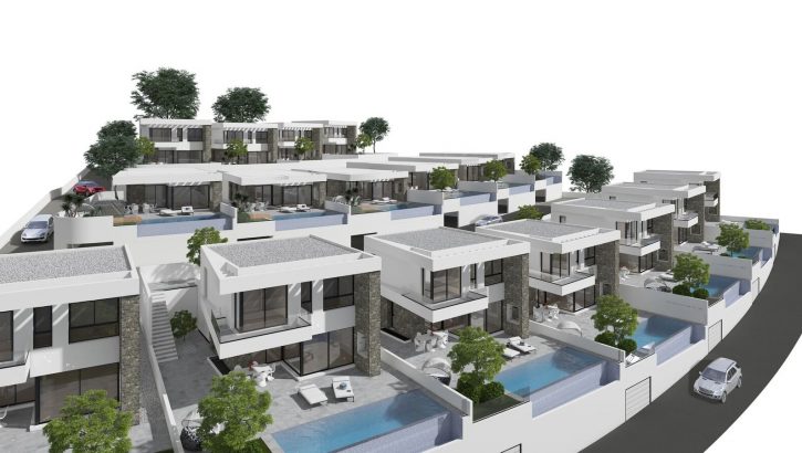 New built villas with view in Rojales Costa Blanca