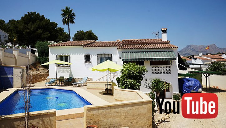 Ground floor villa with pool in Alfas del Pi Costa Blanca