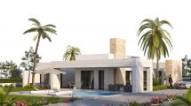 Elegant new villas at ground level in Polop