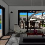 Moderne Villa mit Meerblick in Polop