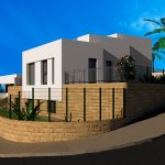 Modern villa with sea view in Polop