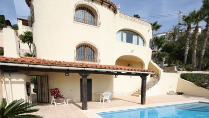 Large house with sea view in Moraira Costa Blanca