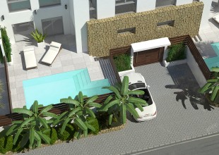 Neubau Häuser mit Pool in Torrevieja