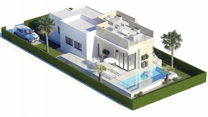 New villas at the golf course Finestrat Costa Blanca