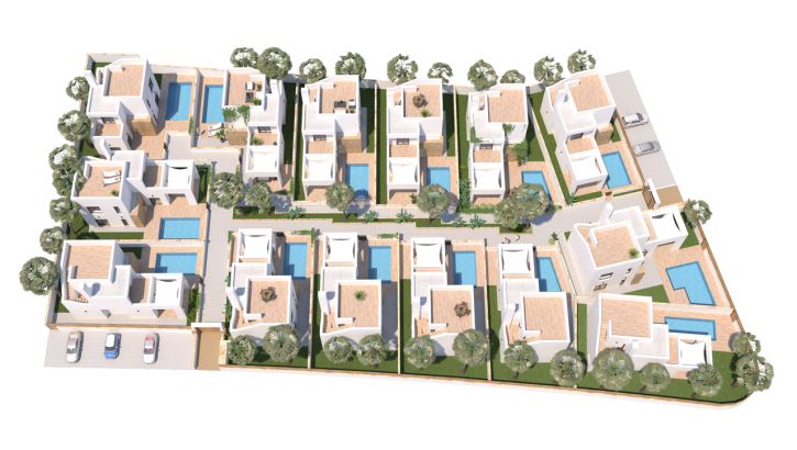 Nuevos casas con piscina en Torrevieja Costa Blanca