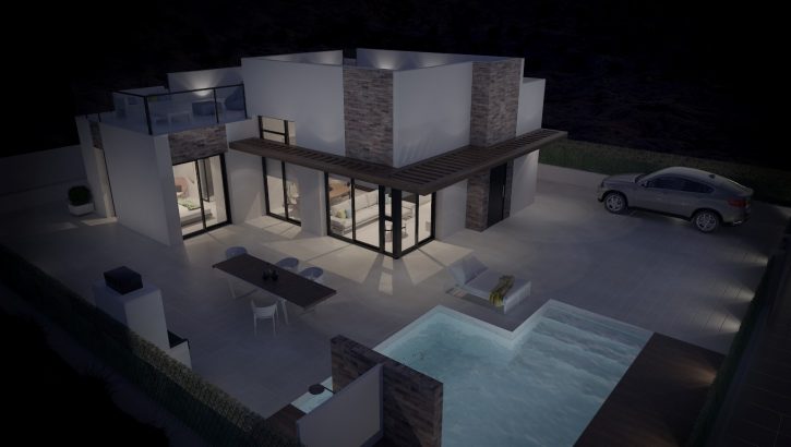 Smaakvolle nieuwbouw villa’s in Polop Costa Blanca