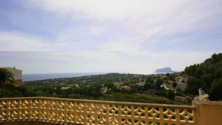 Large house with sea view in Moraira Costa Blanca