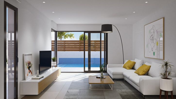 Modern New villas in Los Alcazares Costa Blanca These modern villas are located in the beautiful los Alcazares on the southern Costa Blanca.